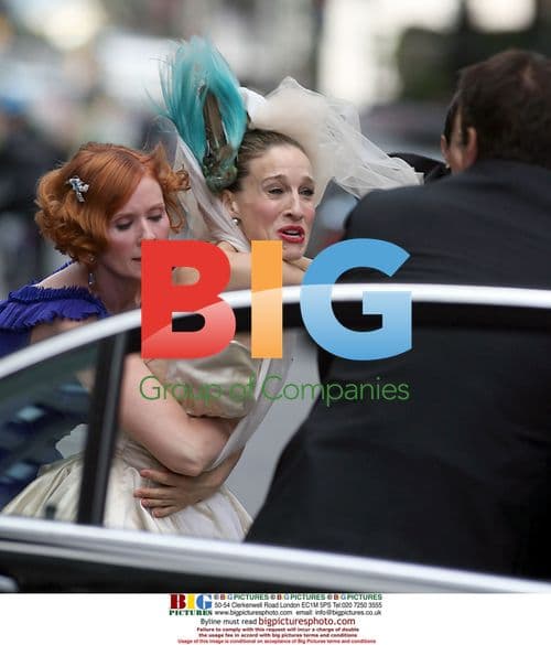 SJP, Davis, Noth, Nixon on 'Sex and the City' Set