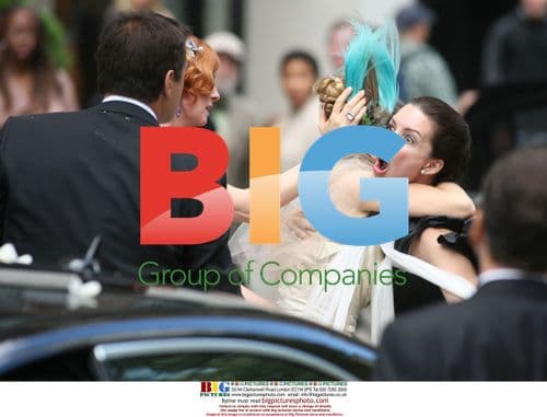 SATC Cast Filming Wedding Fight Scene