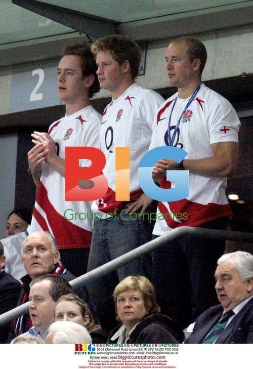 Prince Harry Celebrates England Rugby Win