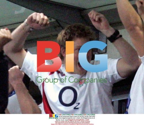 Prince Harry Celebrates Rugby World Cup Semi-Final Win