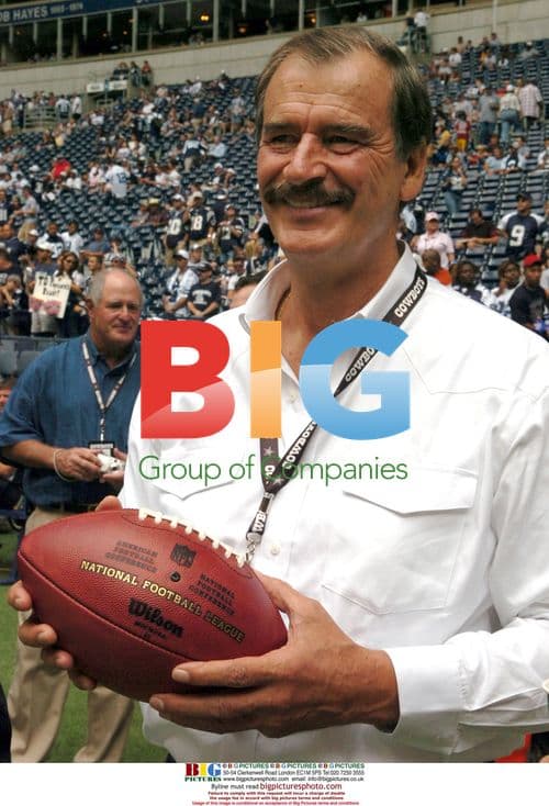 Former Mexican President Vicente Fox at NFL Game
