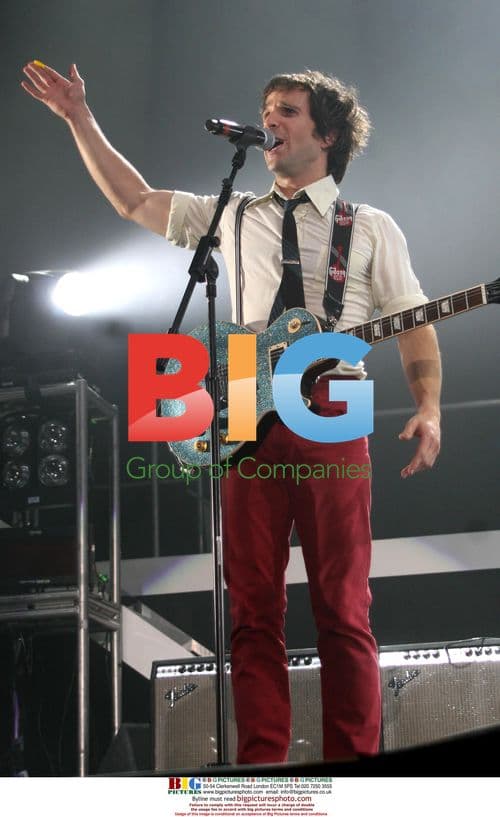 The Hoosiers on stage at Girlguiding UK Big Gig