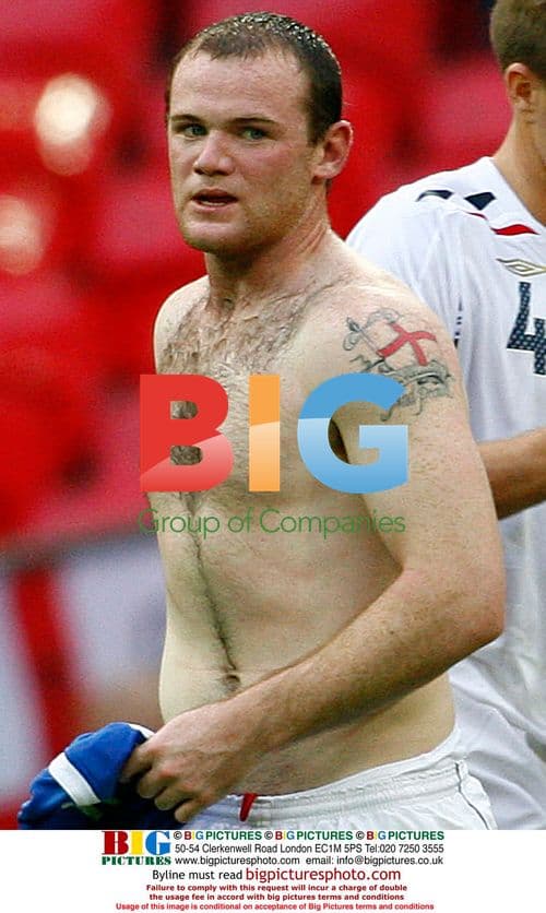 Wayne Rooney Shows Off Tattoo After England Match