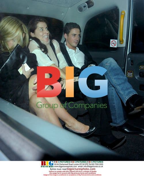 Davinia Taylor Leaving Fergie's Birthday Party