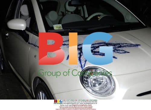 Tracey Emin's Fiat 500 Outside Automat Birthday Party