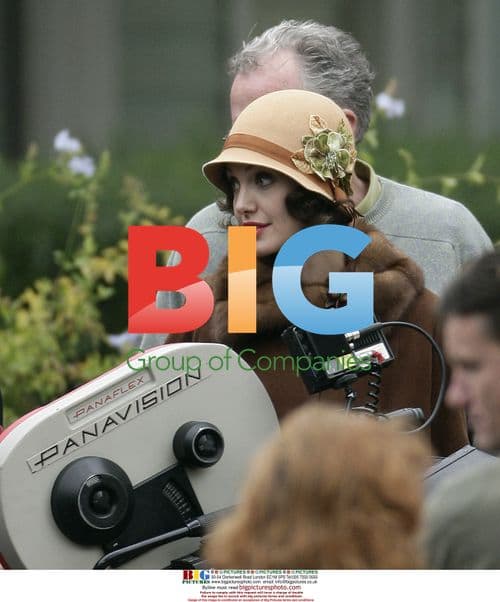 Angelina Jolie on the set of "The Changeling"