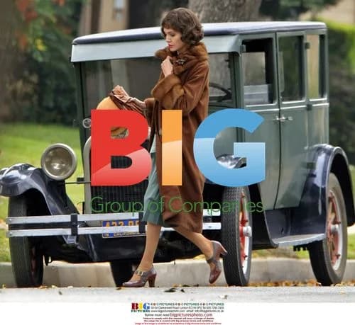 Angelina Jolie on the set of "The Changeling"