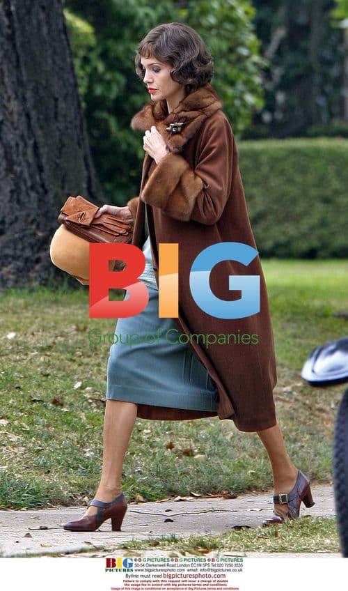 Angelina Jolie on the set of The Changeling