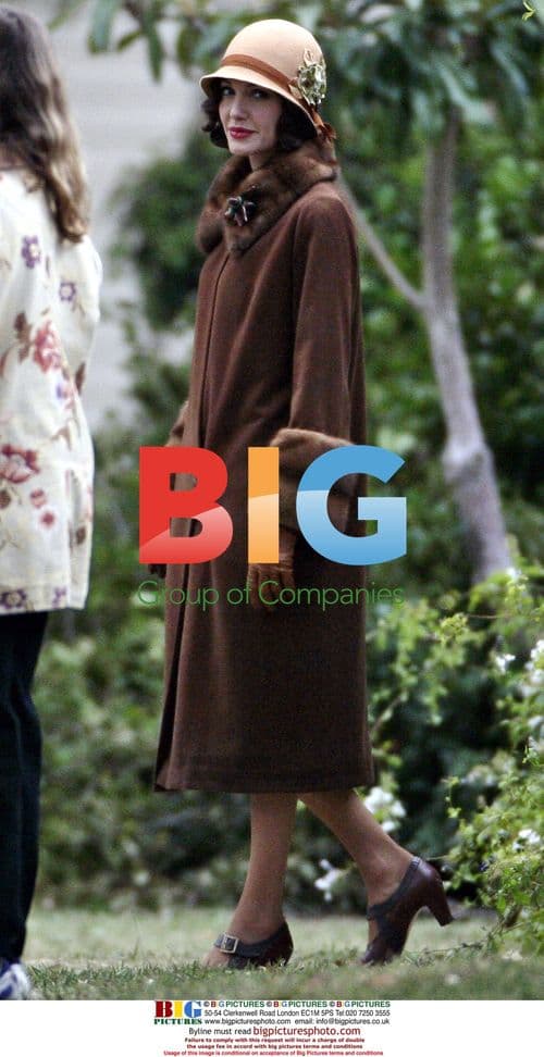 Angelina Jolie on set of 'The Changeling'