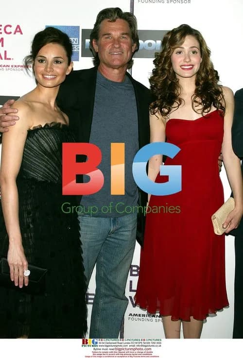 Mia Maestro, Kurt Russell, and Emmy Rossum at 'Poseiden' Premiere