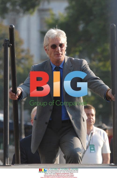 Richard Gere watches Dalai Lama event