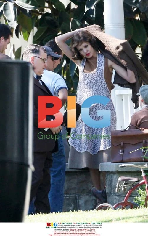 Angelina Jolie on the set of 'The Changeling'