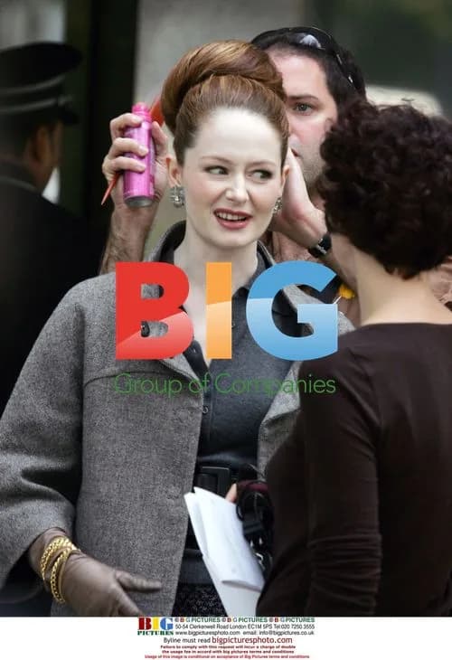 Miranda Otto and Peter Hermann on 'Cashmere Mafia' set
