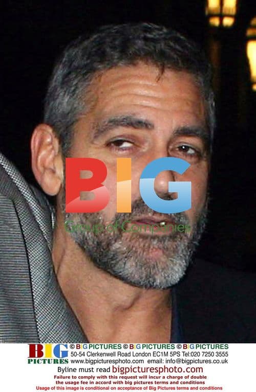 Clooney and Kind Leave Dinner