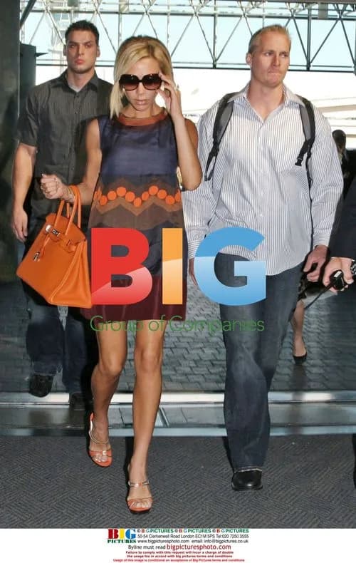 Victoria Beckham and Mel B at LAX