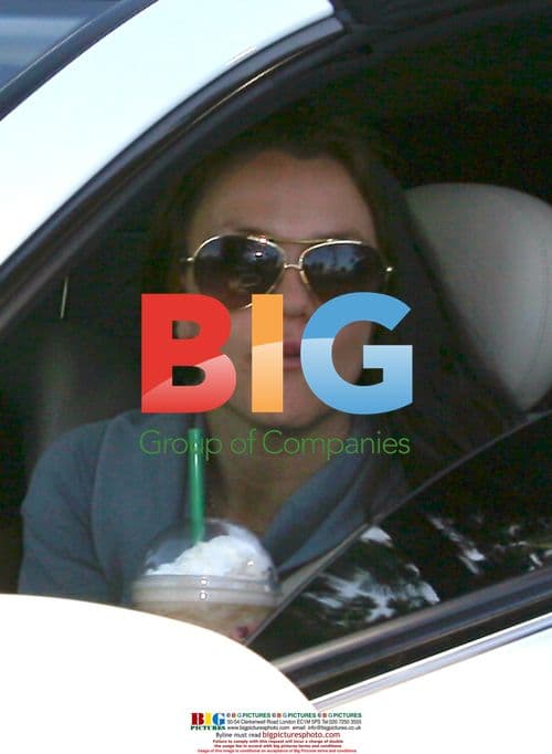 Britney Spears at Starbucks With Sons