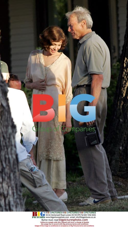 Angelina Jolie on Set with Clint Eastwood