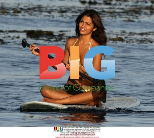 Matthew McConaughey and Camilla Alves Paddle Surfing