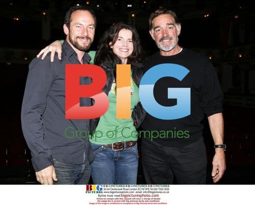 Julia Ormond, Jason Isaacs, and Fabio Testi at 'We Will Rock You' in Madrid