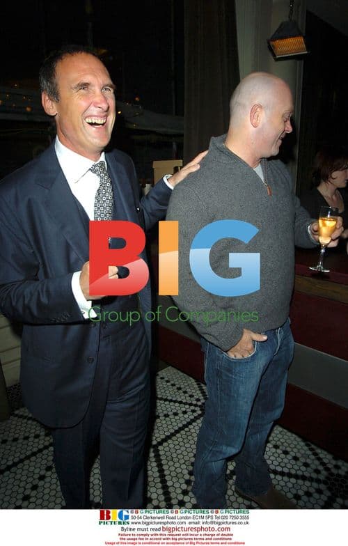 Author A.A. Gill and actor Ross Kemp