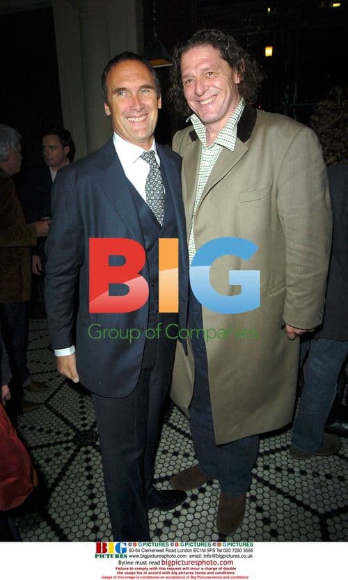 A. A. Gill and Marco Pierre White at book launch