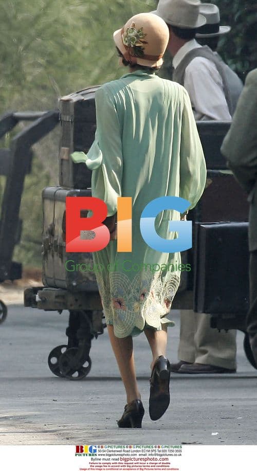 Angelina Jolie on set of "The Changeling"