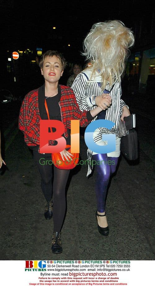 Jaime Winstone and Jodie Harsh leaving Maya nightclub