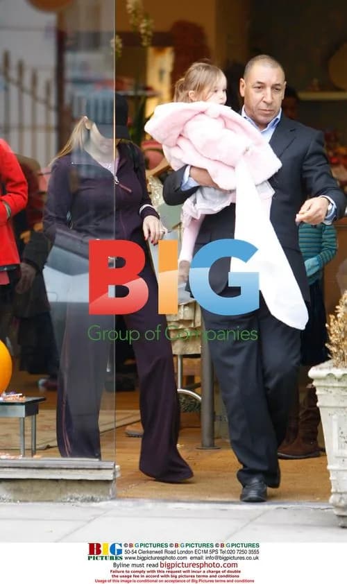 Elen Rives with Friend and Baby in London