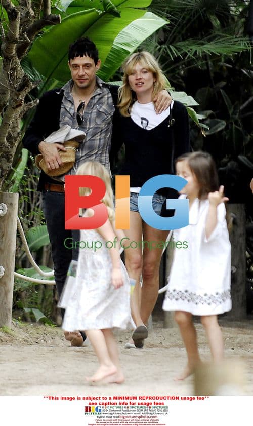 Kate Moss and Jamie Hince on Holiday Break