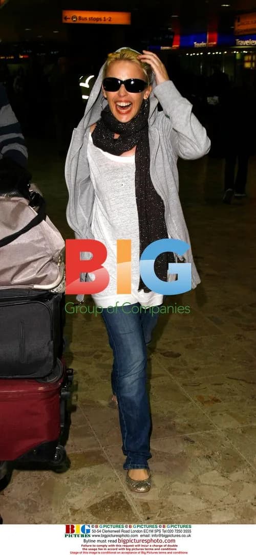 Kylie Minogue at Airport in London