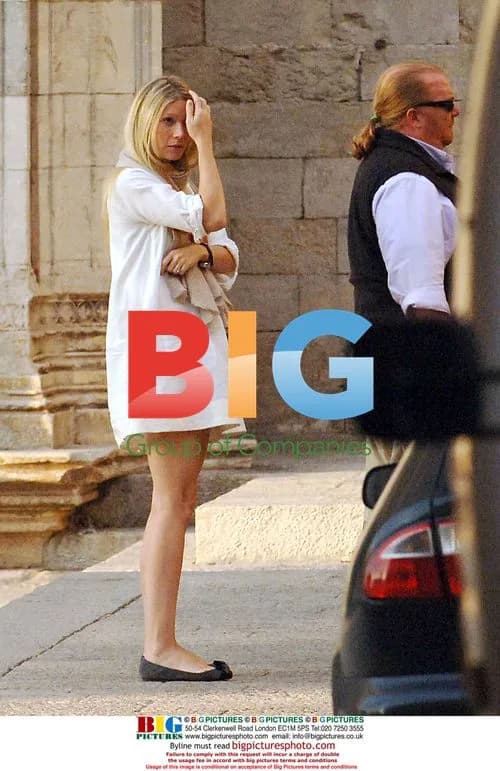 Gwyneth Paltrow and Mario Batali on set of 'Spain on the road again'