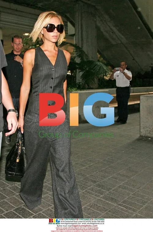Victoria Beckham at LAX in Menswear Look