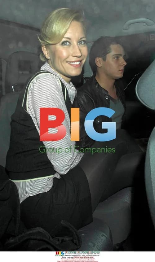 Denise Van Outen and Chris Parker leaving Bungalow 8