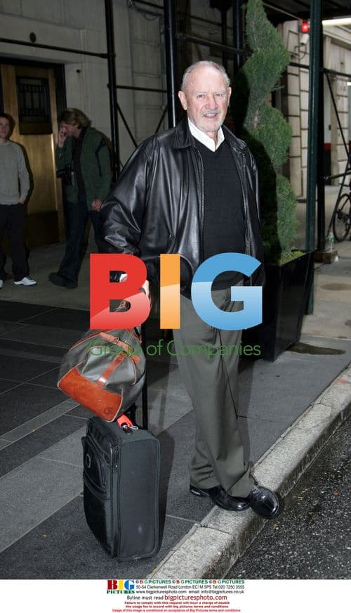 Gene Hackman Leaving Manhattan Hotel