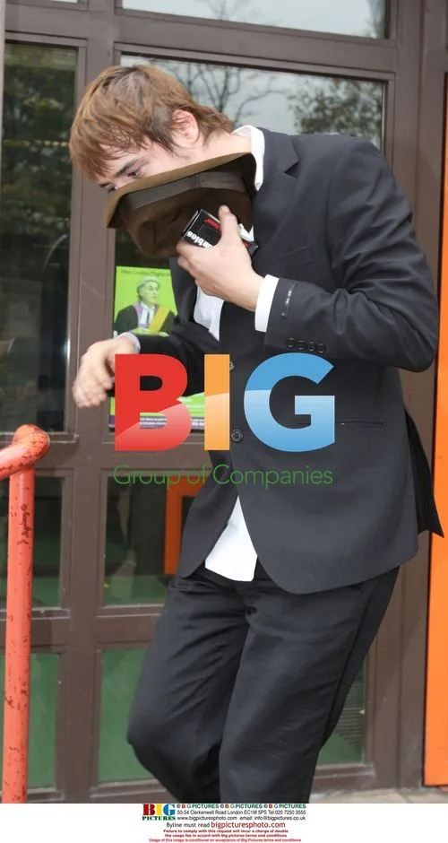 Pete Doherty Leaves Court for Lunch