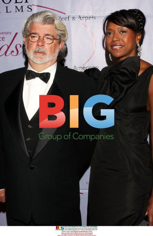 George Lucas and Mellody Hobson at Princess Grace Foundation Gala