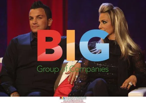 Katie Price and Peter Andre Recording Show