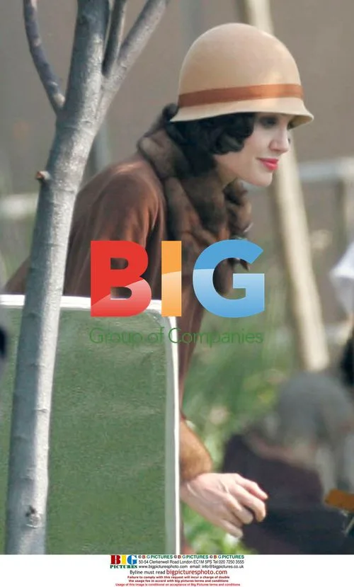 Angelina Jolie on set of "The Changeling"