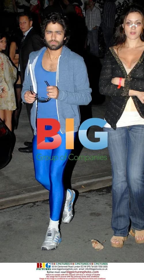 Adrien Grenier in Blue Tights