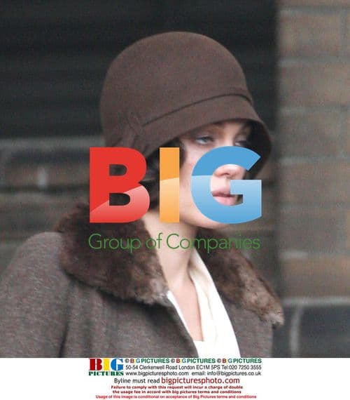 Angelina Jolie and Clint Eastwood on set of The Changeling