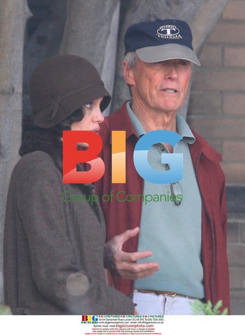 Angelina Jolie & Clint Eastwood on set of The Changeling