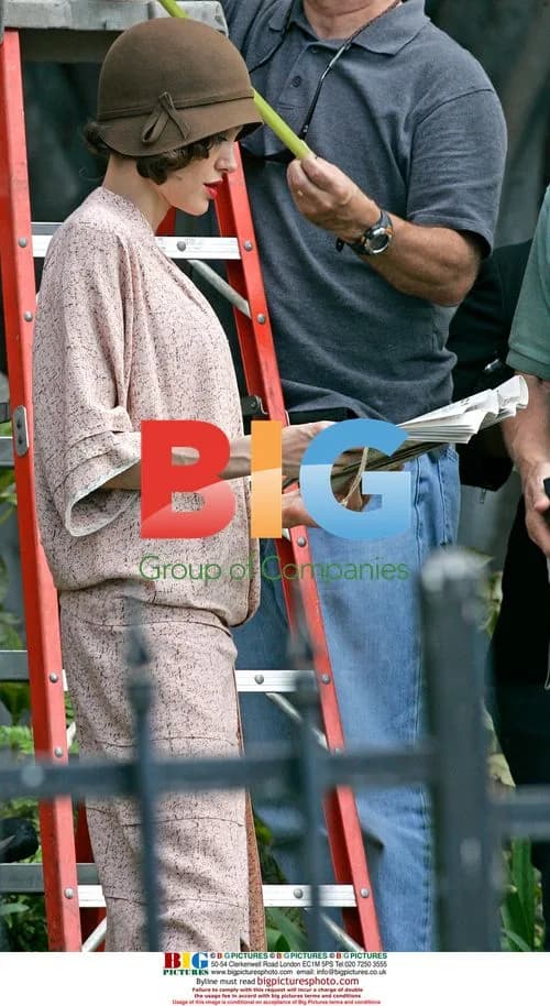 Angelina Jolie on Changeling Film Set