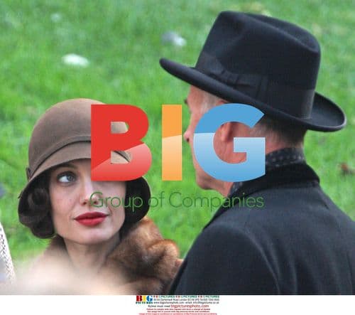 Angelina Jolie on the Changeling set