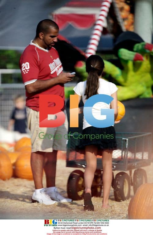 Madonna's Kids Lourdes and Rocco at Pumpkin Patch