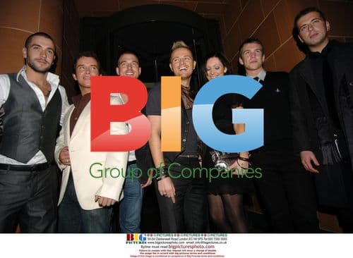 Westlife Members Leaving Restaurant in London