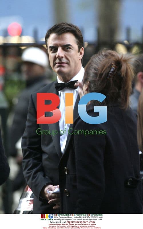 SJP, Cynthia Nixon, Chris Noth filming 'SATC: The Movie'