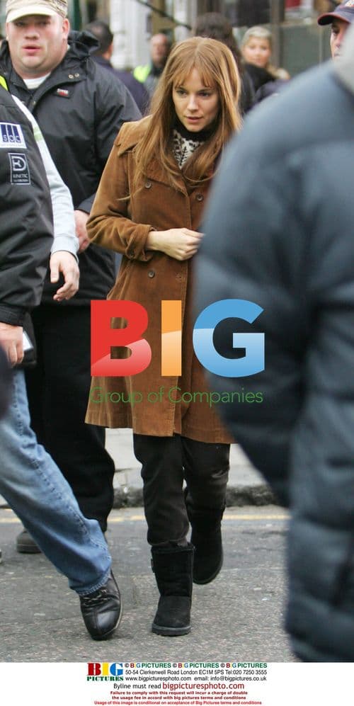 Sienna Miller Filming 'Hippie Hippie Shake' in London