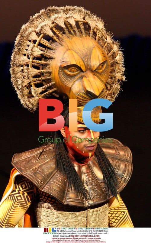 Press rehearsal of "Le Roi Lion" in Paris