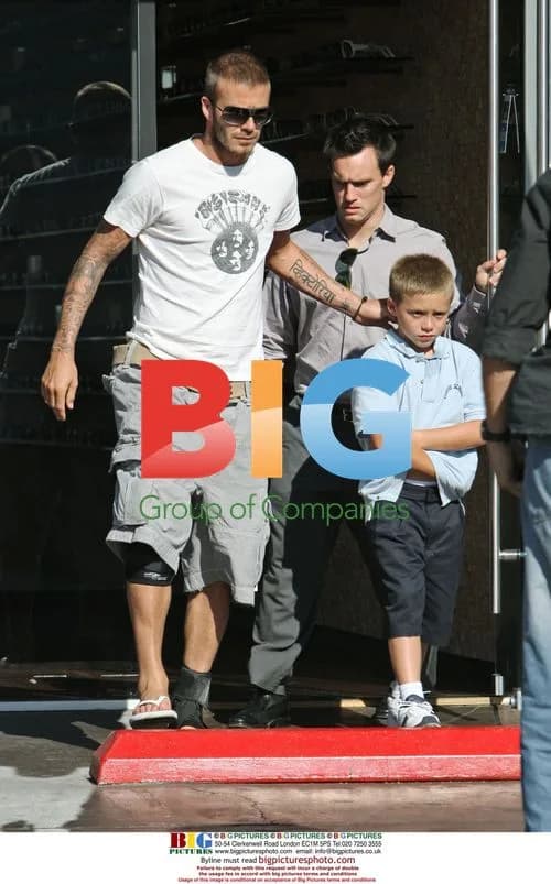 David Beckham shops with son Brooklyn