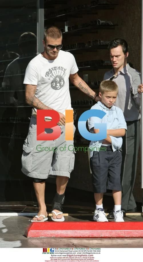 David Beckham and Son Brooklyn Shop for Sunglasses